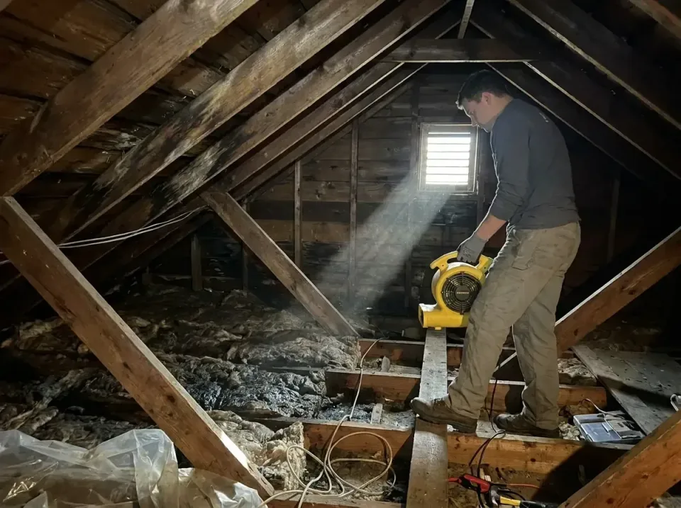 attic-water-damage-drying-proc-007 — frequently asked questions, Emergency Water Extraction & 24/7 Flood Response in Biscayn…